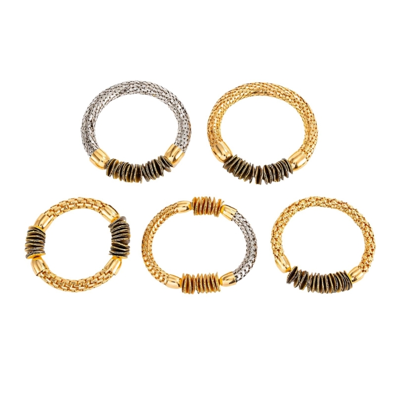 R7UF Textured Bracelet Set wit - Coordinates Bracelet ulasan dan harga