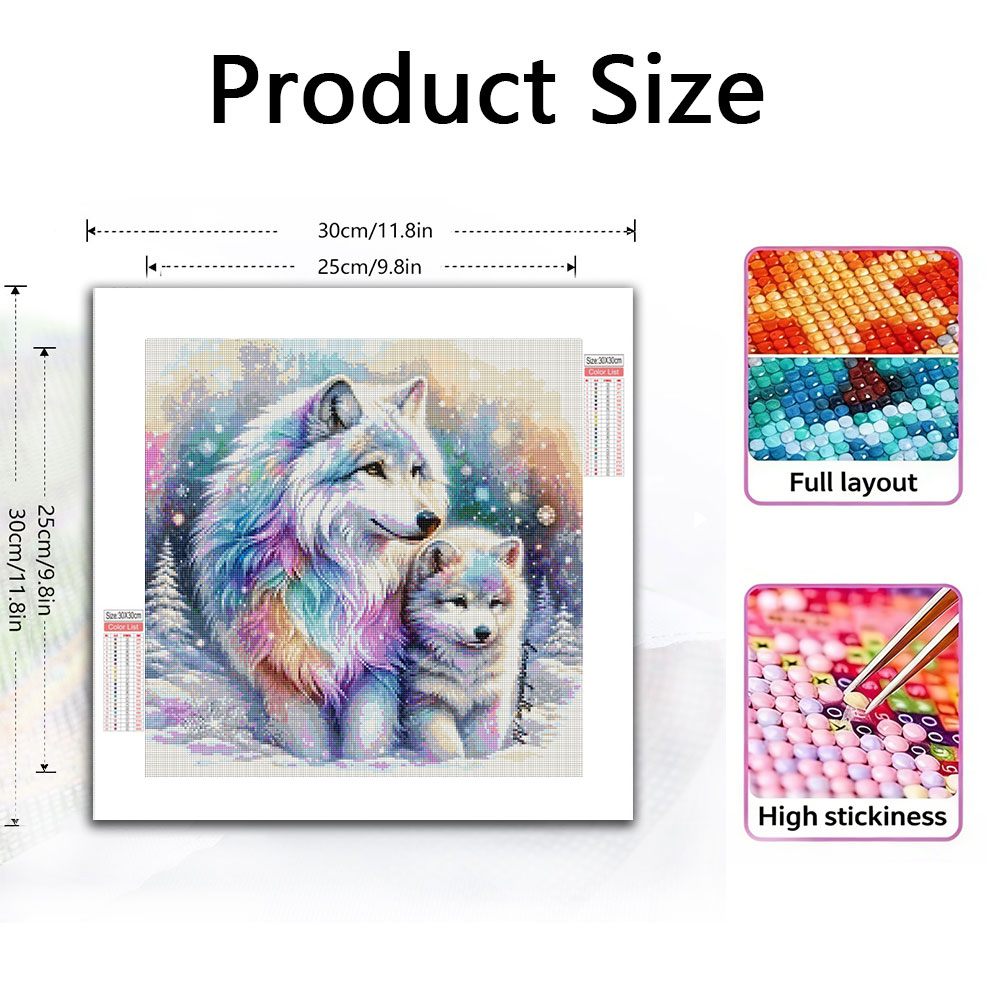 Animal Diamond Painting Comple - Photo Mosaic Print ulasan dan harga
